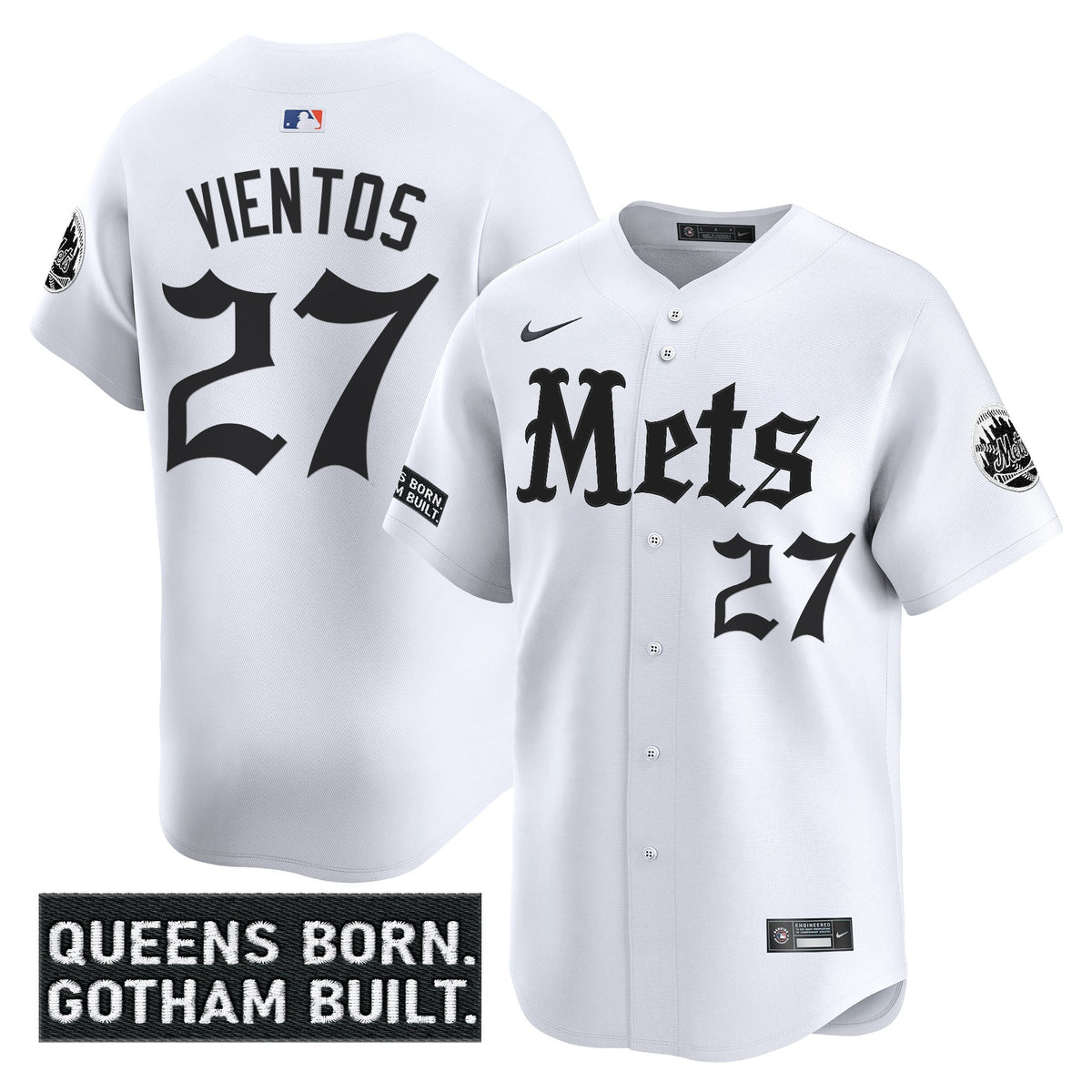 Men's New York Mets 'Gotham Gothic Edition' Vapor Premier Limited Jersey - All Stitched