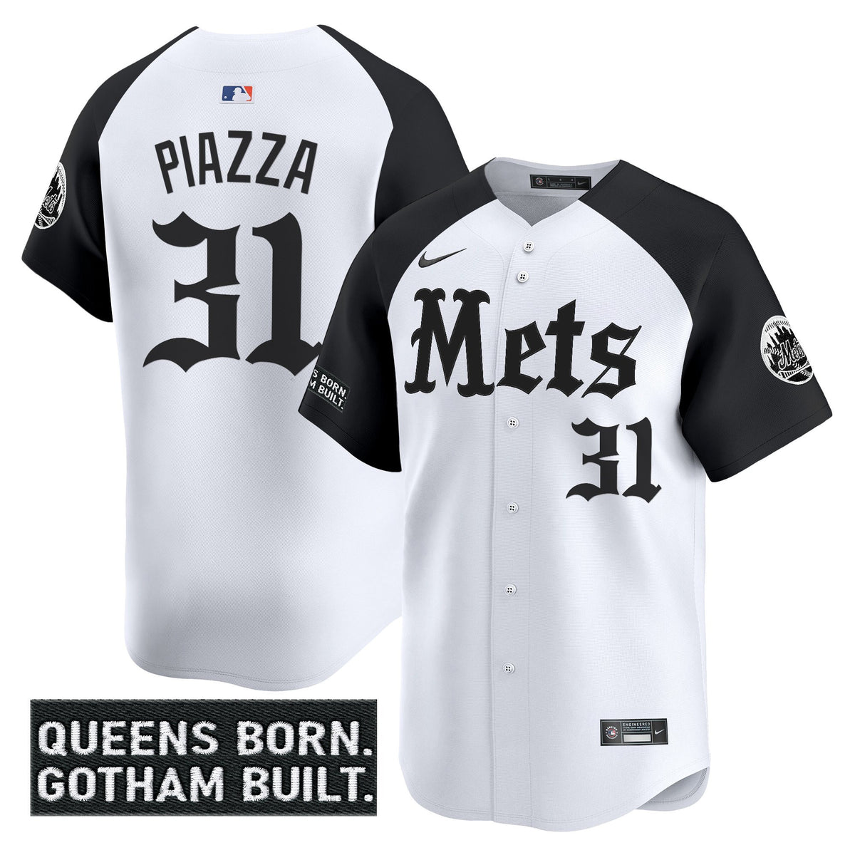 Men's New York Mets 'Gotham Gothic Edition' Vapor Premier Limited Jersey - All Stitched
