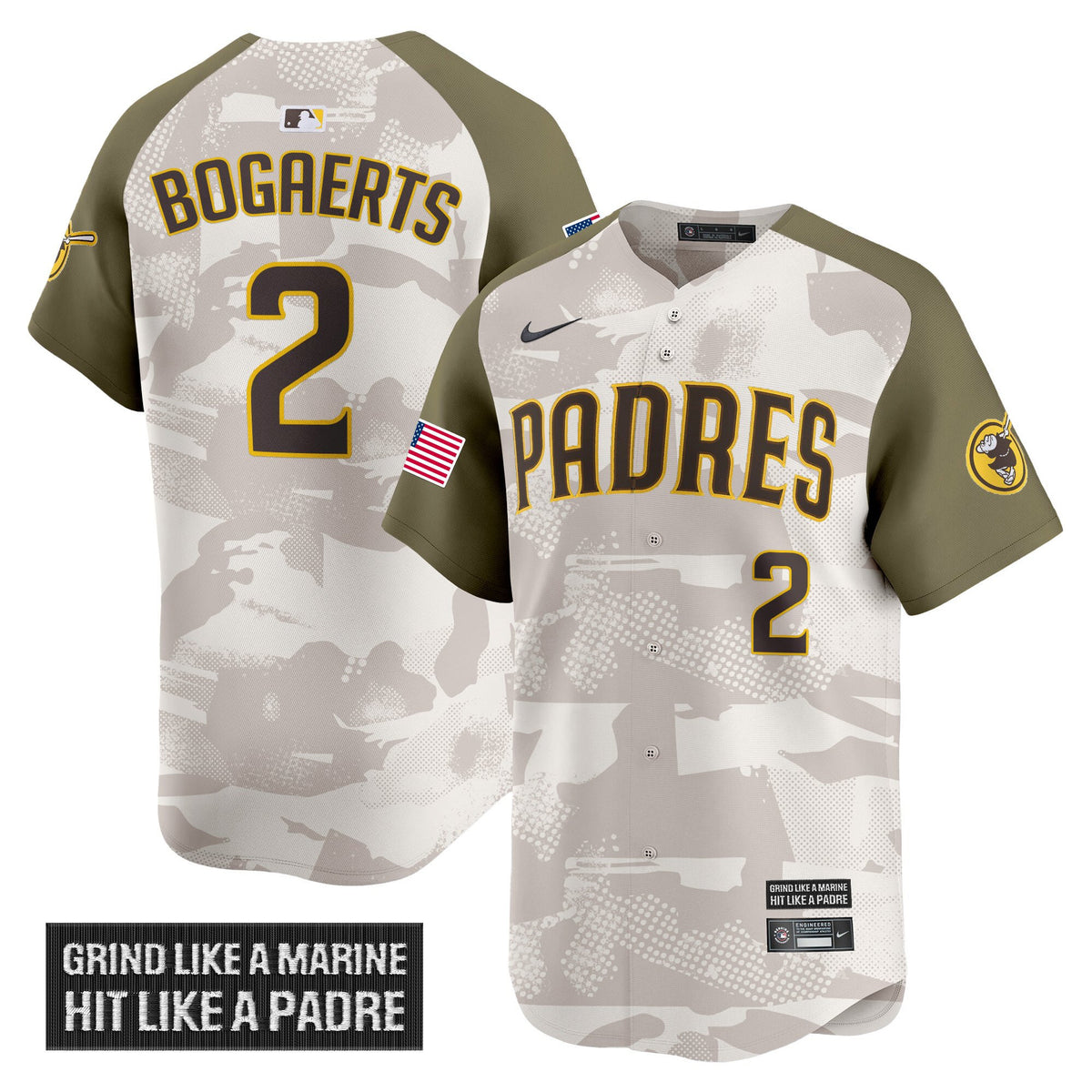 Men's San Diego Padres 2025 Armed Forces Day Vapor Premier Limited Jersey - All Stitched