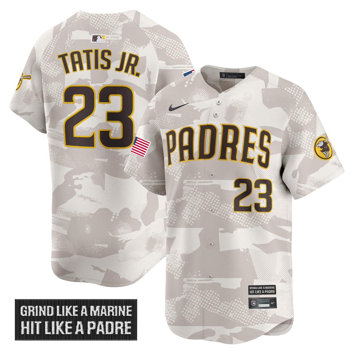 Men's San Diego Padres 2025 Armed Forces Day Vapor Premier Limited Jersey - All Stitched