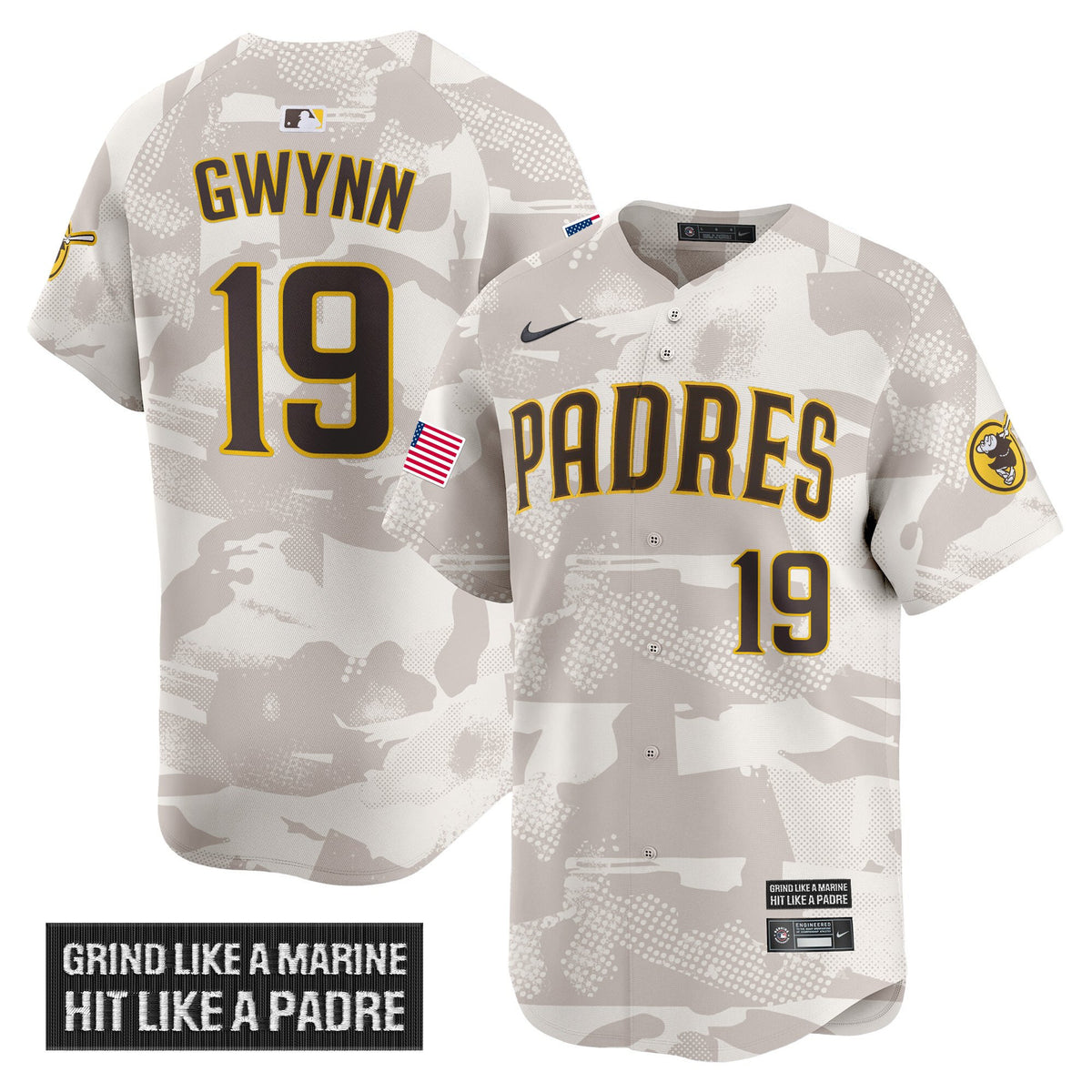 Men's San Diego Padres 2025 Armed Forces Day Vapor Premier Limited Jersey - All Stitched