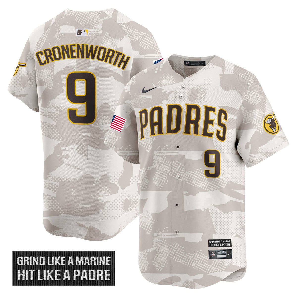 Men's San Diego Padres 2025 Armed Forces Day Vapor Premier Limited Jersey - All Stitched