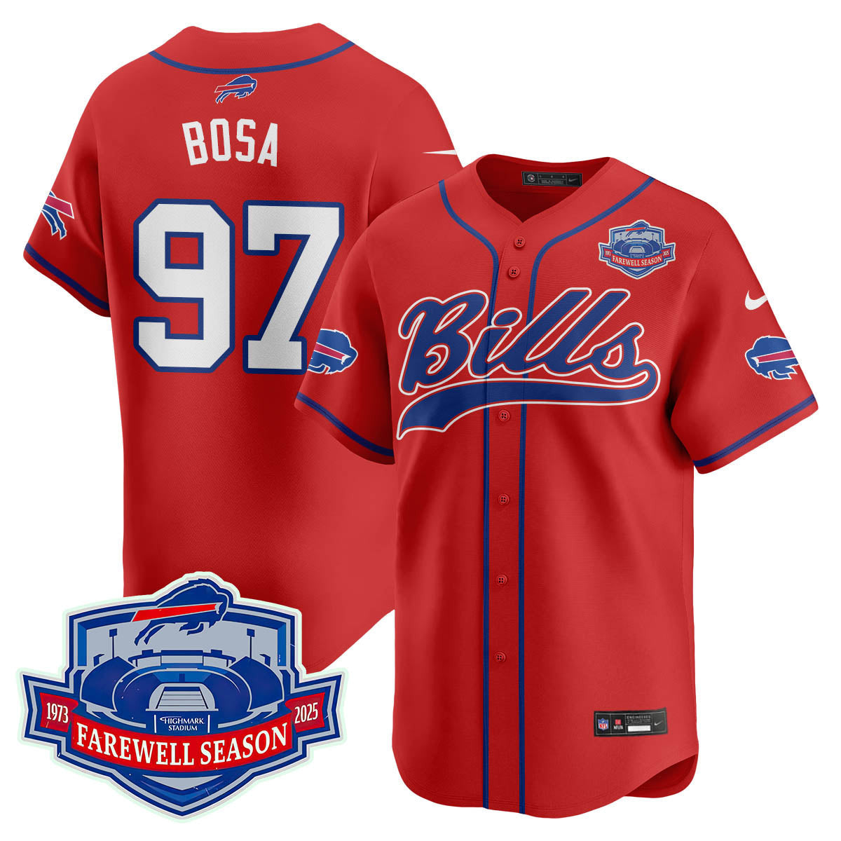 BUF 2025 Baseball Men Jersey All Stitched - Farewell to Highmark Stadium