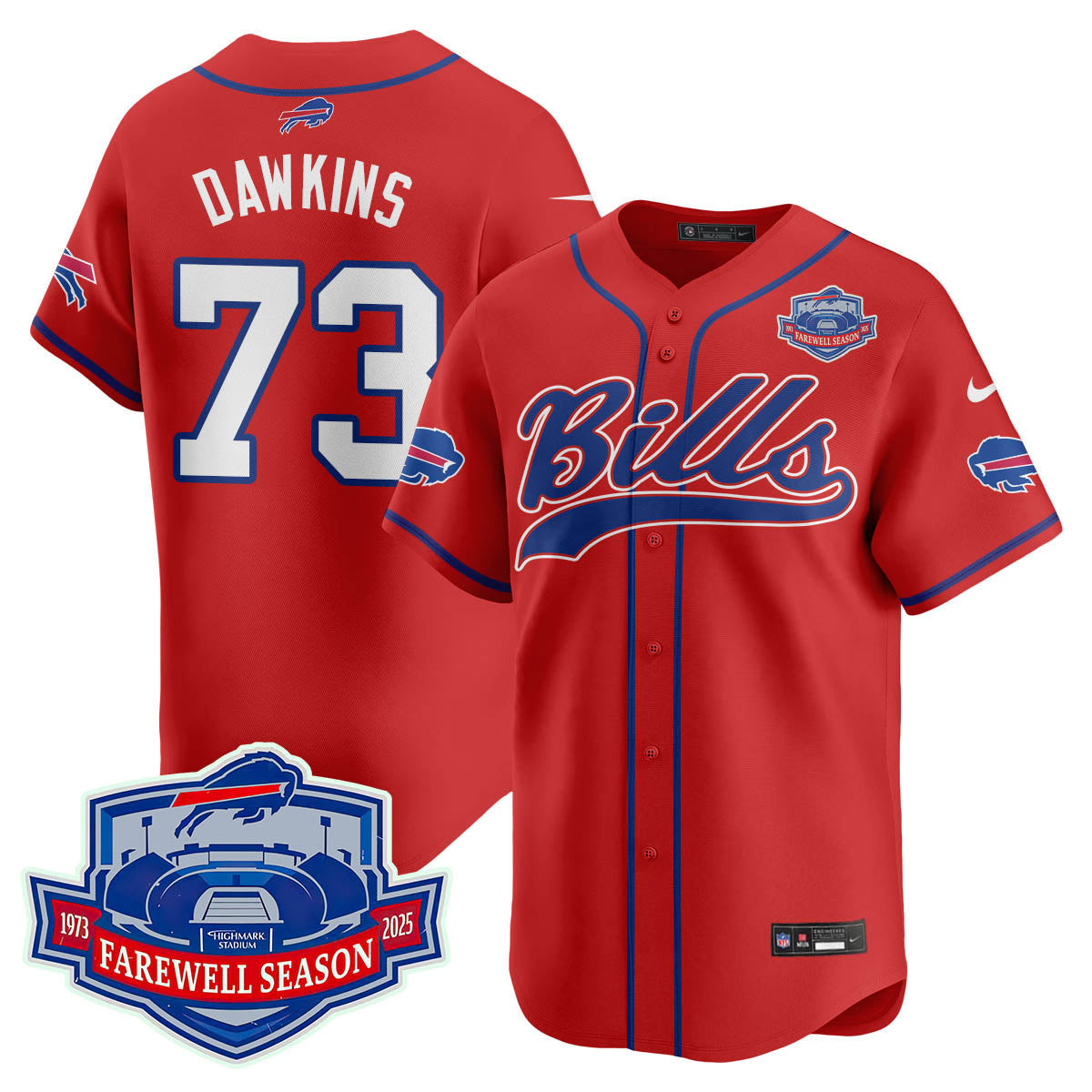 BUF 2025 Baseball Men Jersey All Stitched - Farewell to Highmark Stadium