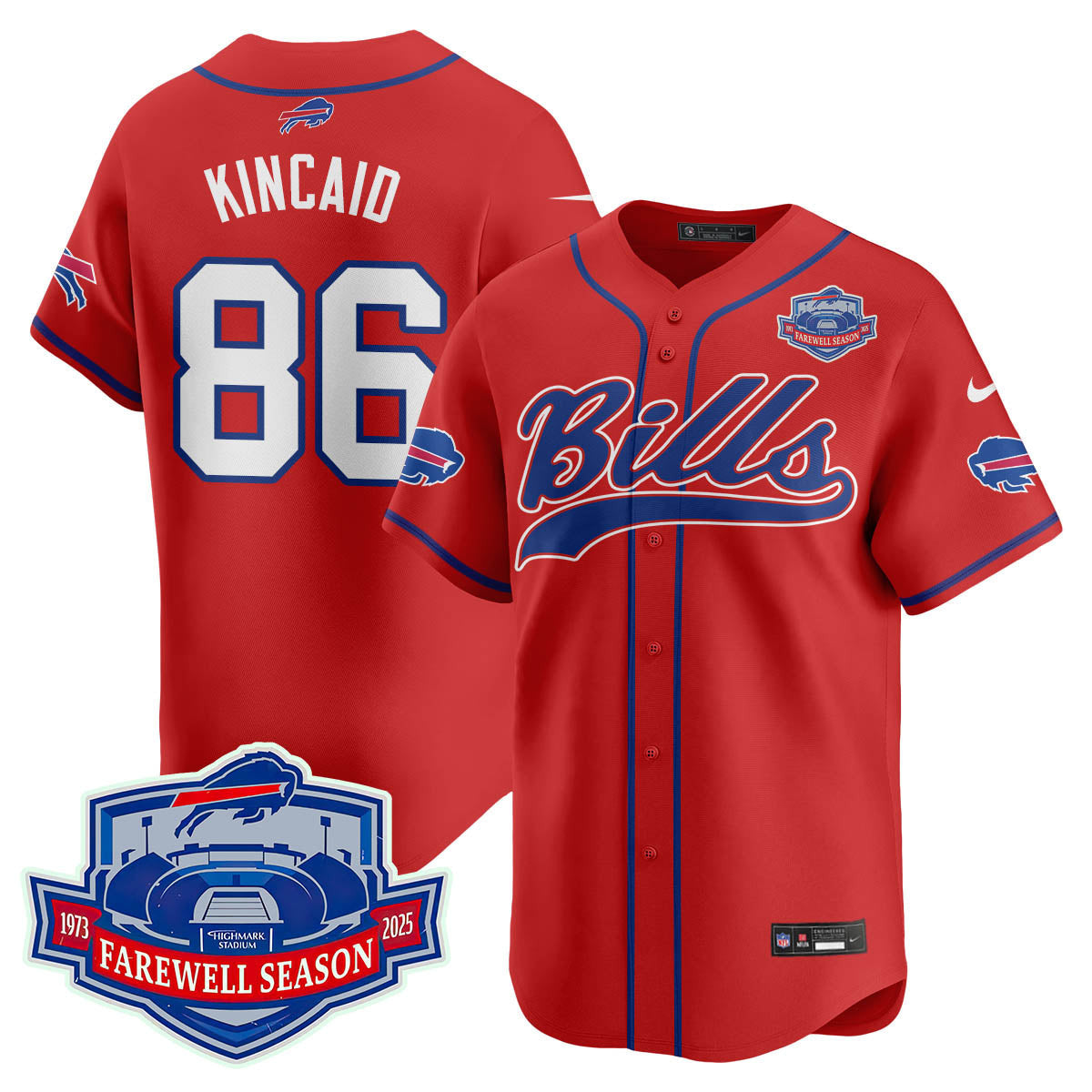 BUF 2025 Baseball Men Jersey All Stitched - Farewell to Highmark Stadium