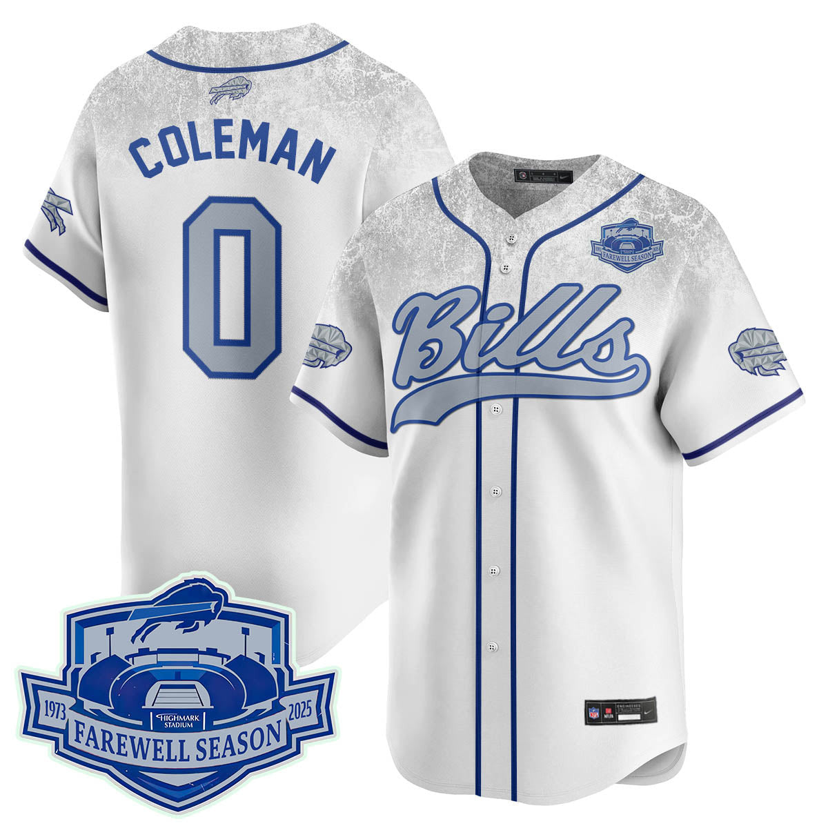 BUF 2025 Baseball Jersey All Stitched - Farewell to Highmark Stadium