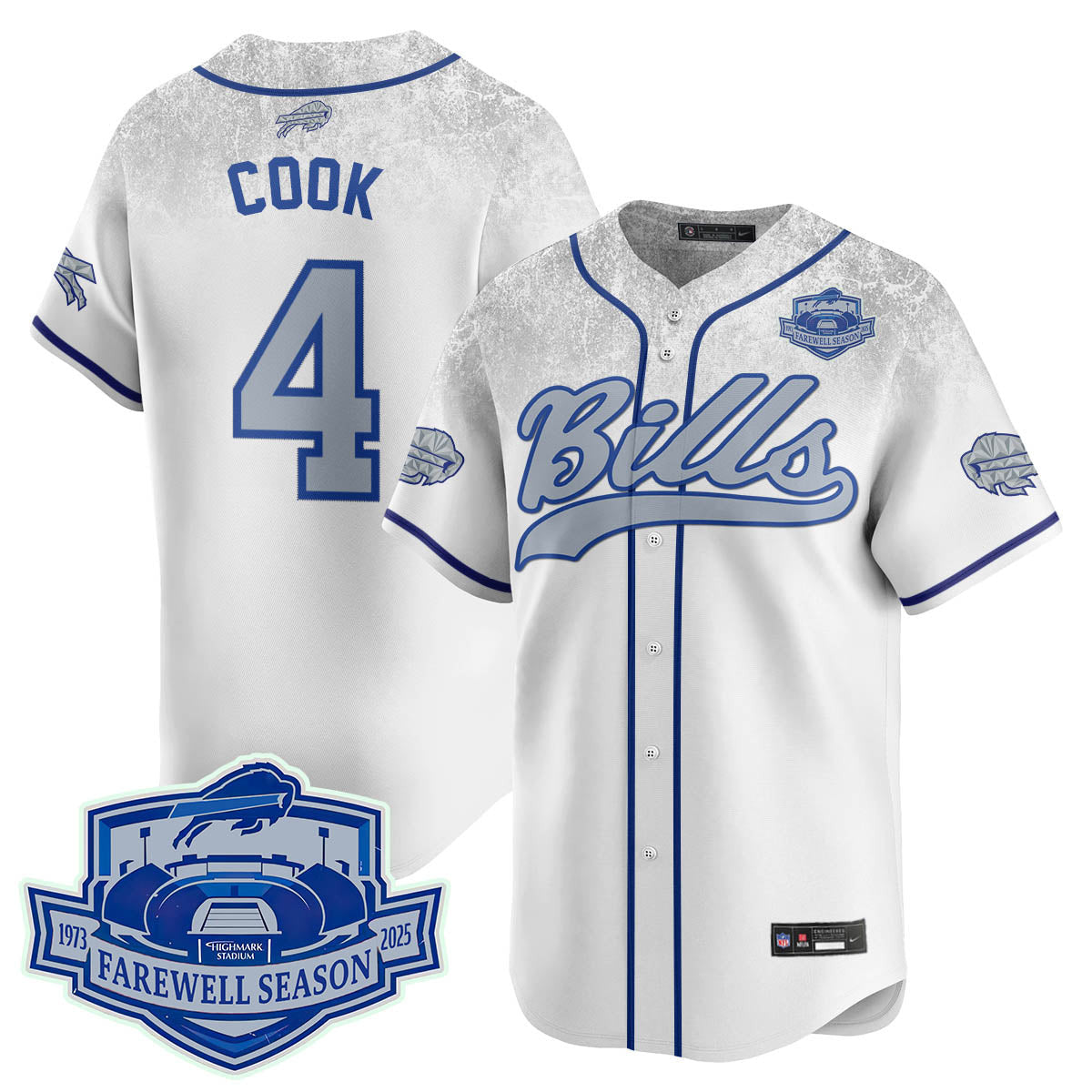 BUF 2025 Baseball Men Jersey All Stitched - Farewell to Highmark Stadium
