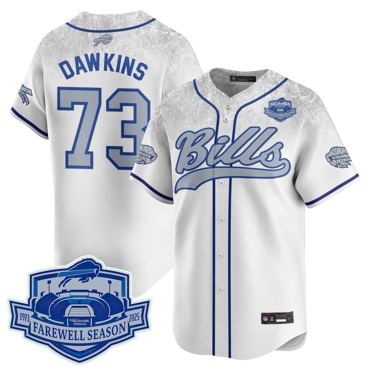 BUF 2025 Baseball Jersey All Stitched - Farewell to Highmark Stadium