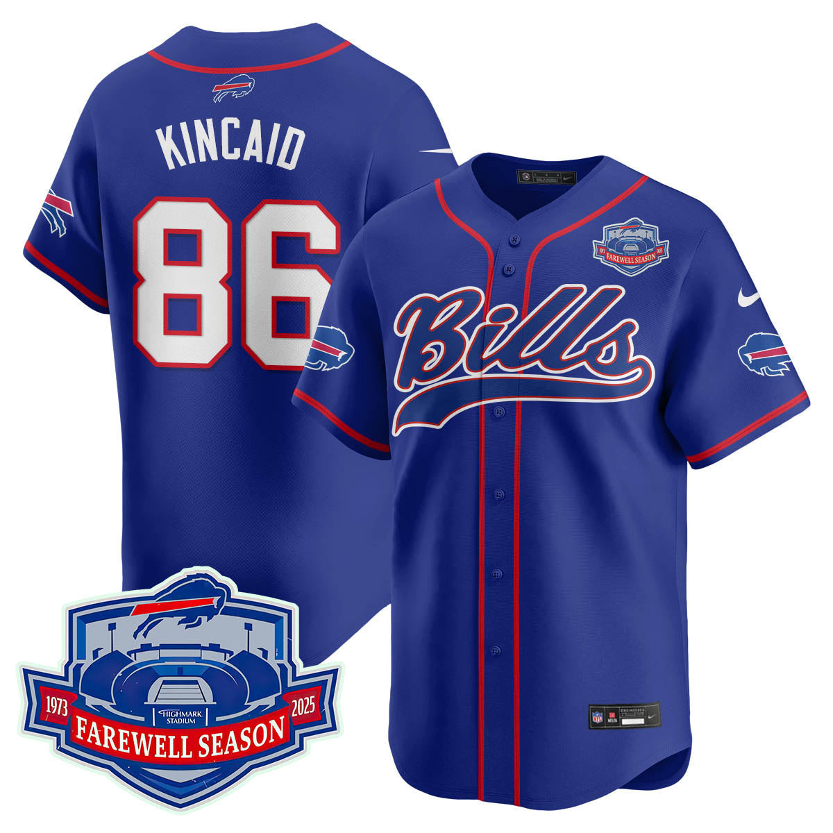 BUF 2025 Baseball Men Jersey All Stitched - Farewell to Highmark Stadium