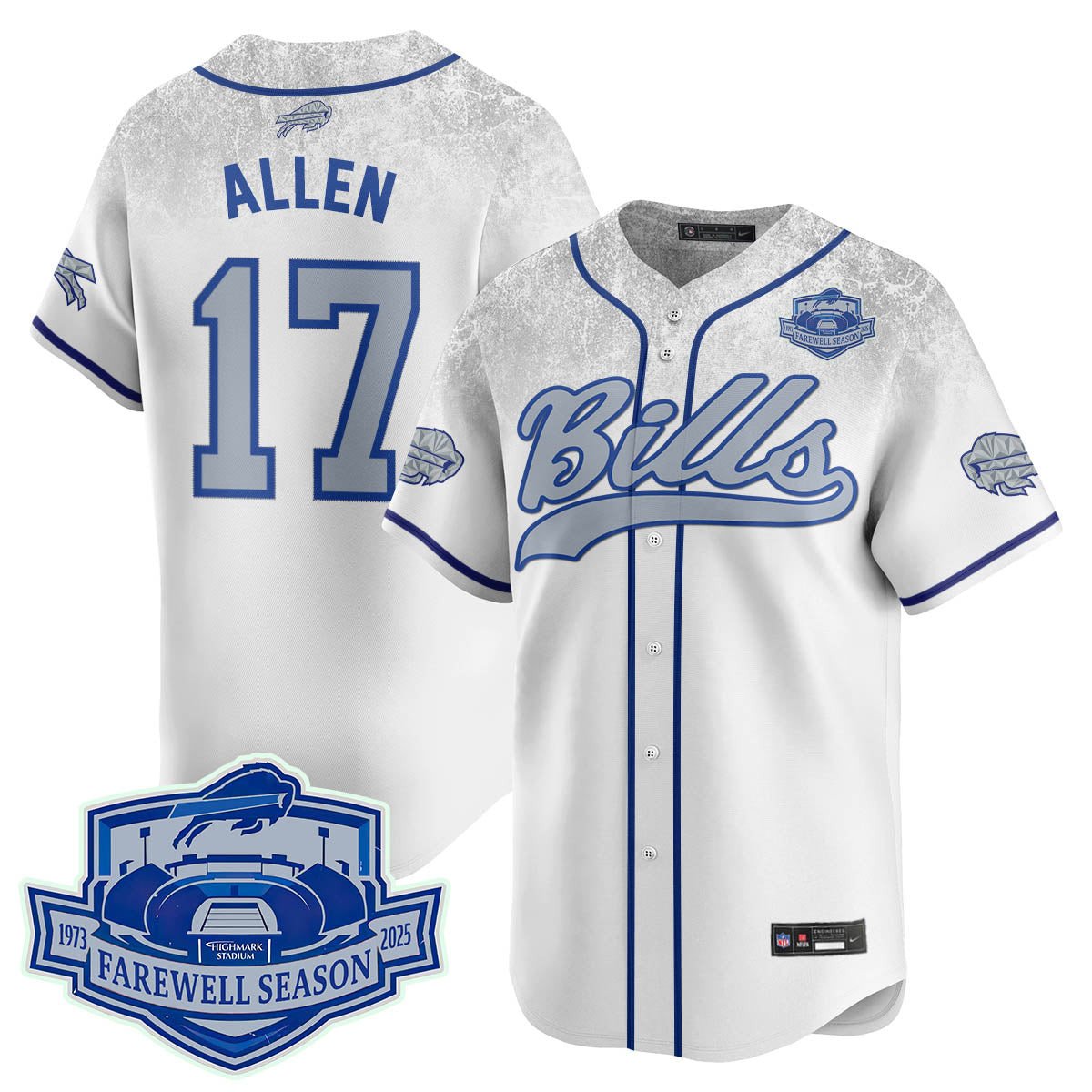 BUF 2025 Baseball Jersey All Stitched - Farewell to Highmark Stadium