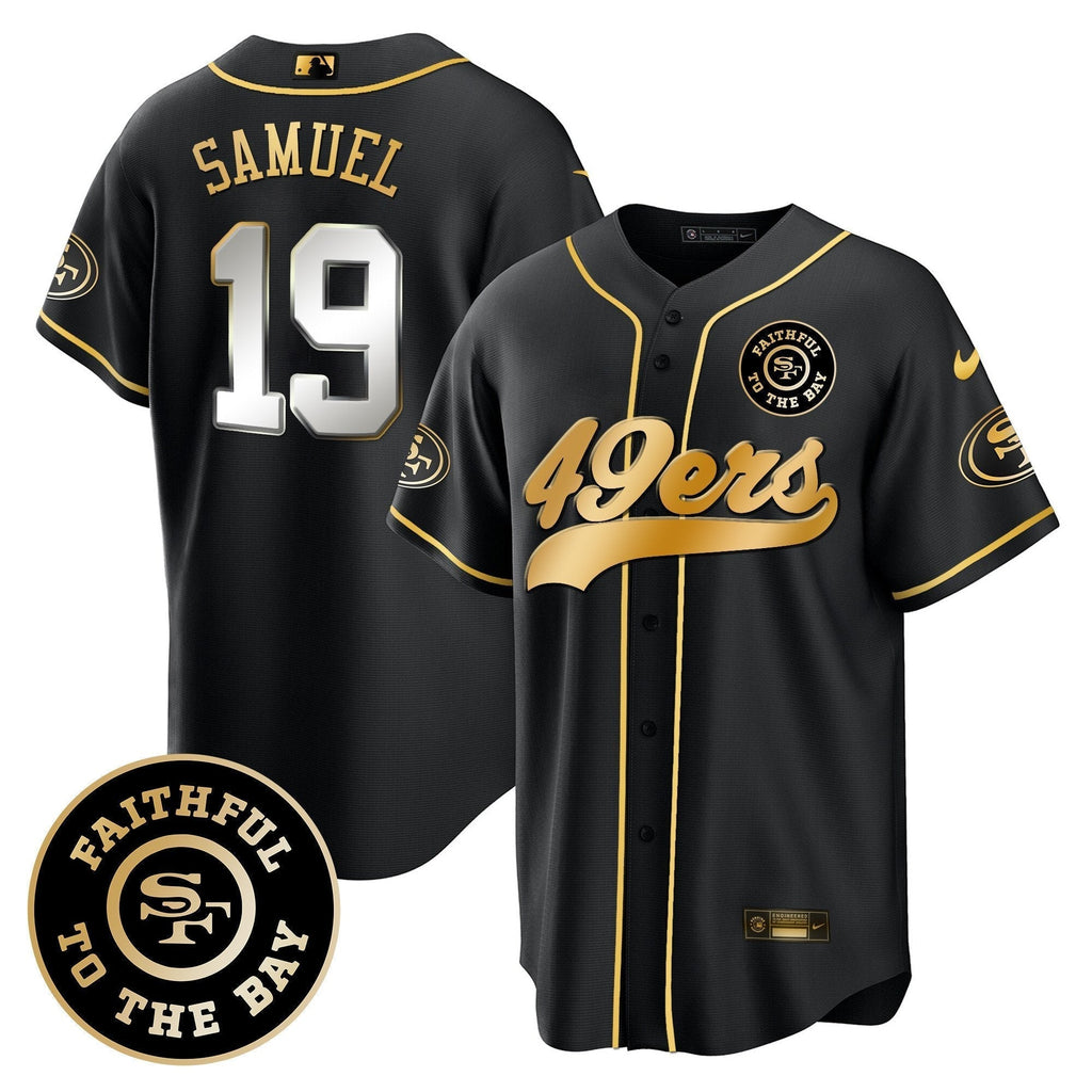 49ers Faithful To The Bay Patch Baseball Jersey - All Stitched