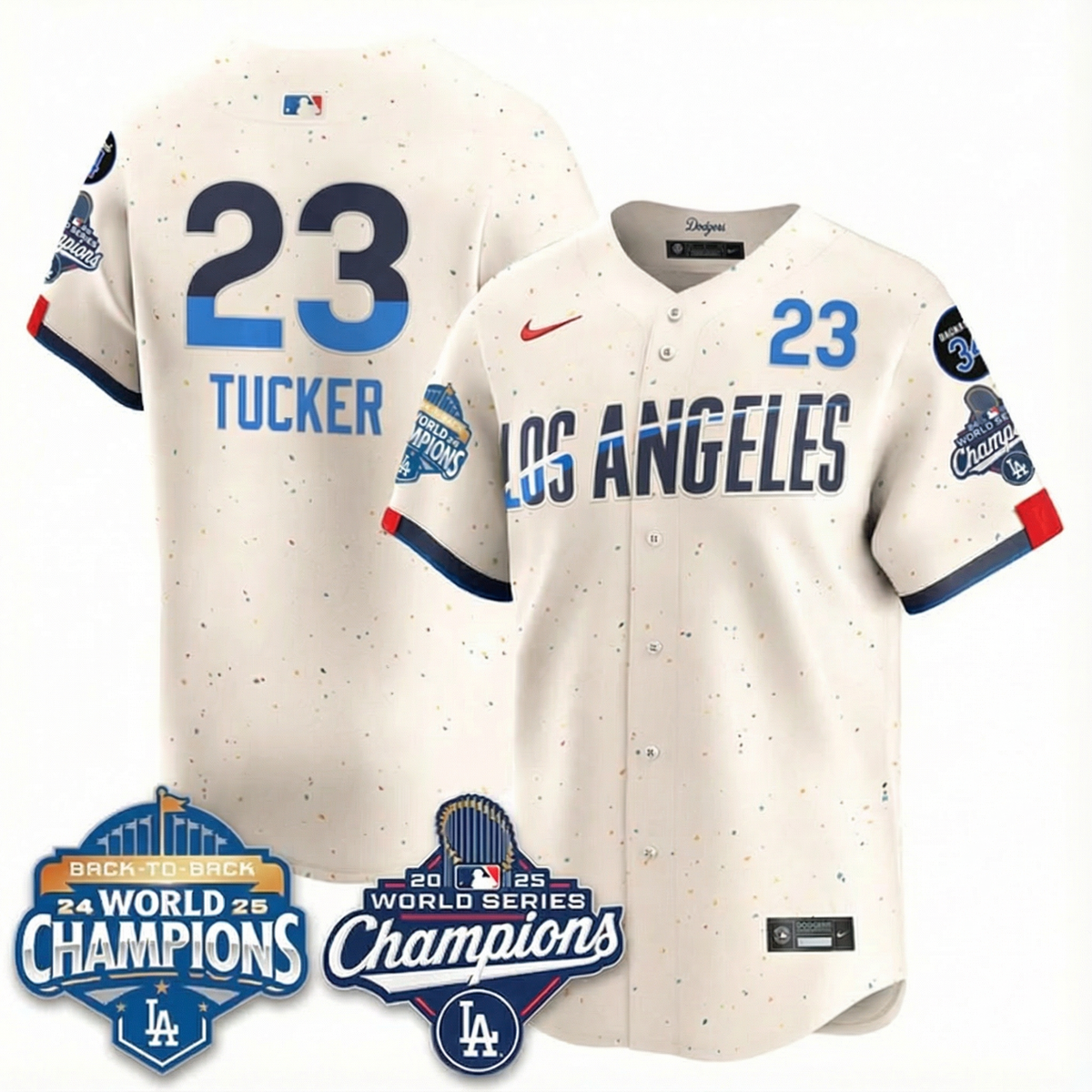 LAD 2025 World Series Champions Men Jersey - All Stitched N2